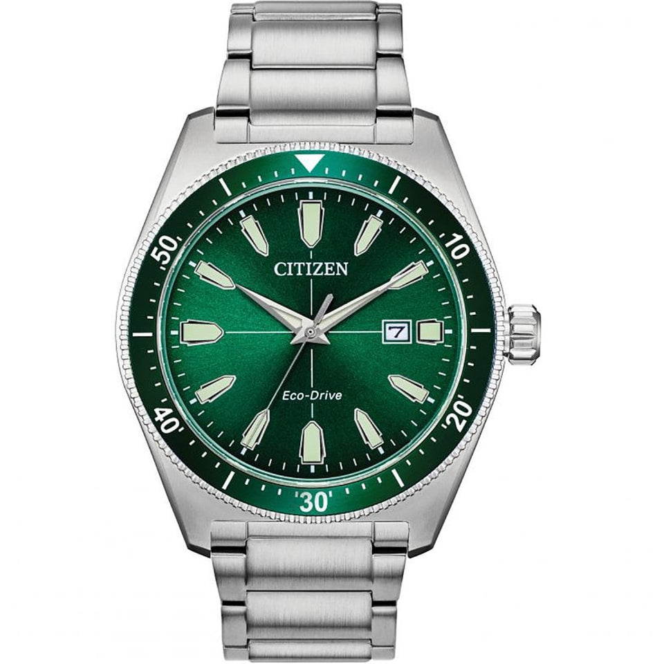 Citizen Men's Vintage Sport Green Dial Bracelet Watch