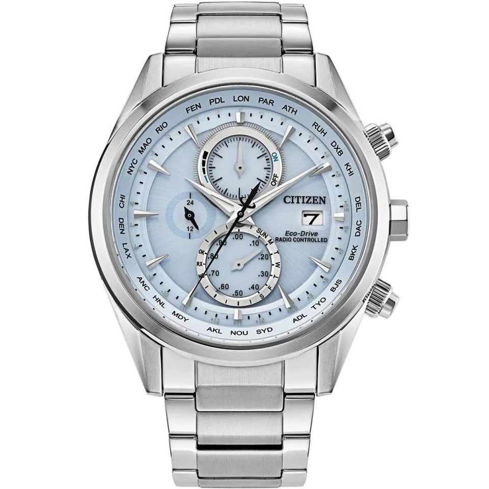 Citizen Men's World Chronograph A.T Blue Dial Bracelet Watch