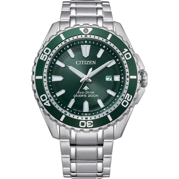 Citizen Promaster Diver Green Dial Bracelet Watch