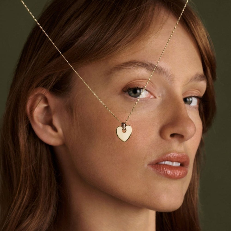 Clogau 9ct Cariad Gold & Diamond Heart Necklace