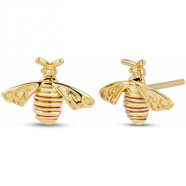 Clogau 9ct Gold Natures Wonder Honey Bee Stud Earrings