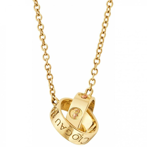 Clogau 9ct Gold Tree of Life Insignia Linked Rings Necklace