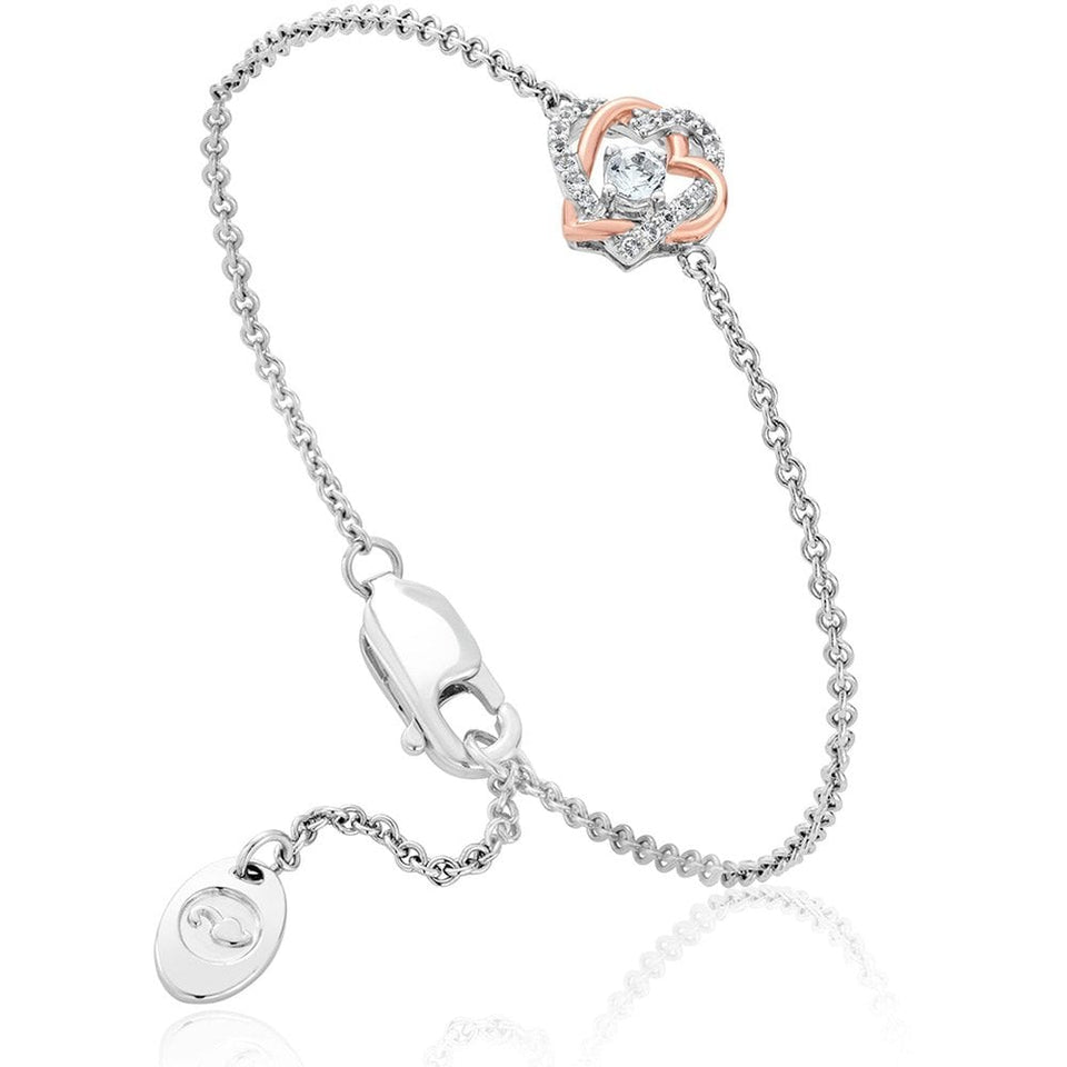 Clogau Always In My Heart White Topaz Bracelet