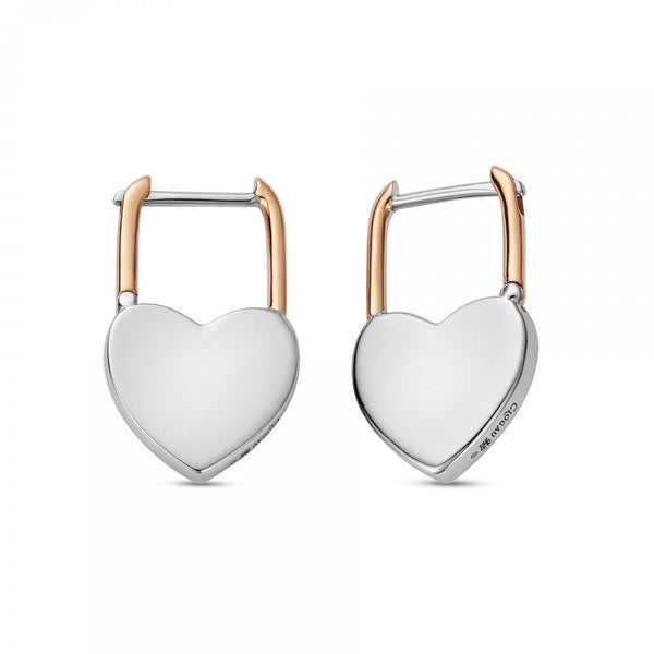 Clogau Cariad® Sterling Silver Padlock Hoop Earrings