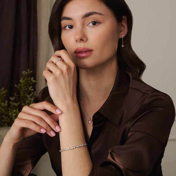 Clogau Celebration Silver & Topaz Banglet