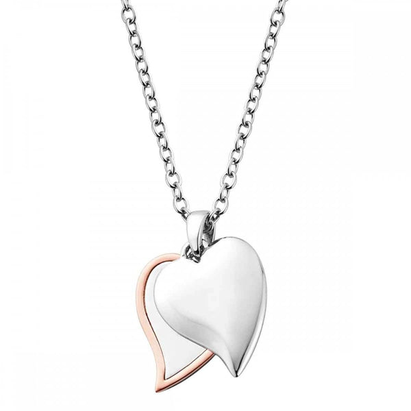 Clogau Cwtch Double Heart Drop Pendant