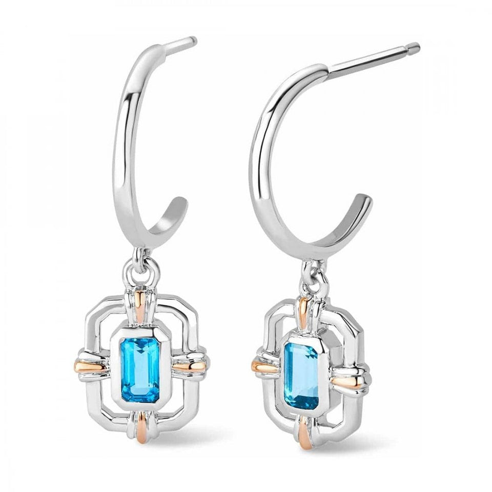 Clogau Enchanted Gateway Blue Topaz Earring Drops