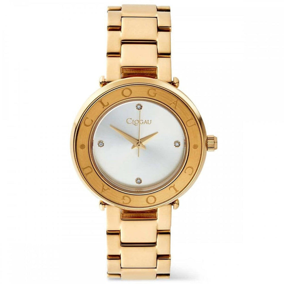 Clogau Ladies Alaw Gold Tone Diamond Set Watch