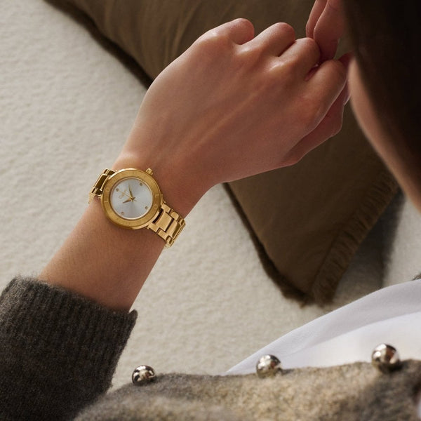 Clogau Ladies Alaw Gold Tone Diamond Set Watch