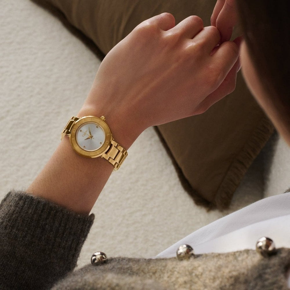 Clogau Ladies Alaw Gold Tone Diamond Set Watch