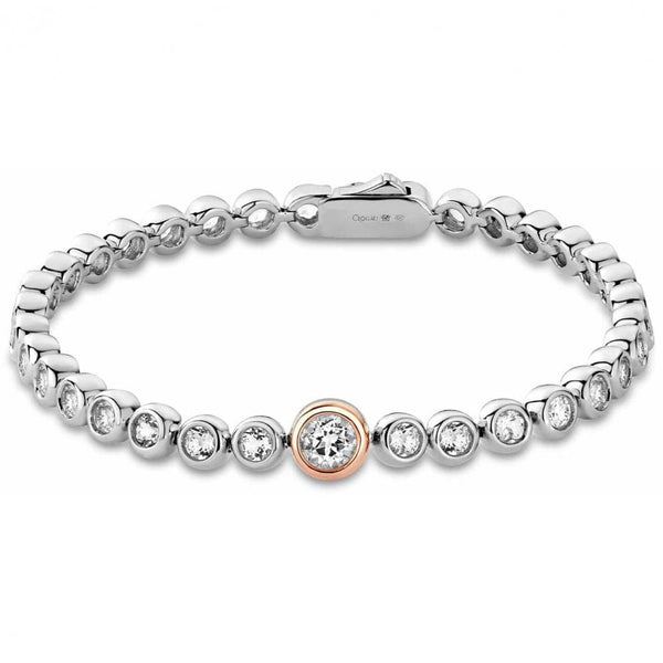Clogau Ladies Celebration Silver Tennis Bracelet