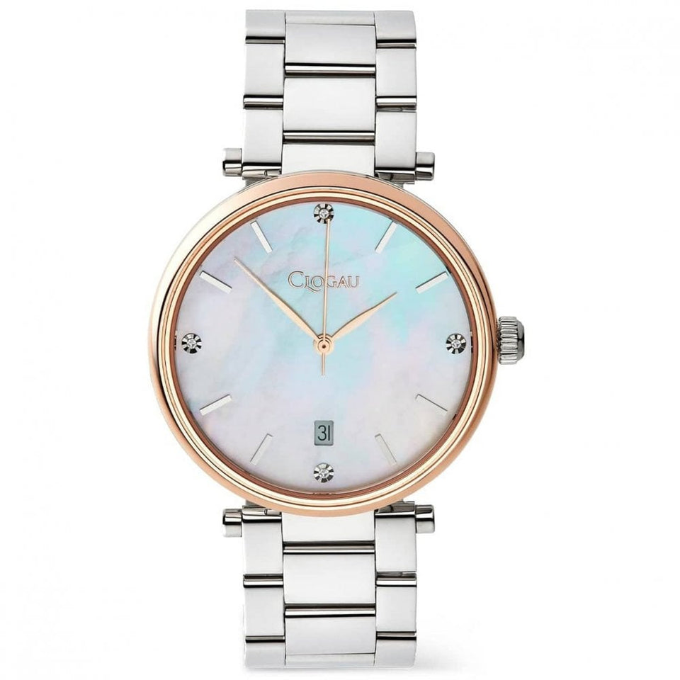Clogau Ladies Celyn Mother of Pearl Diamond Set Dial Watch