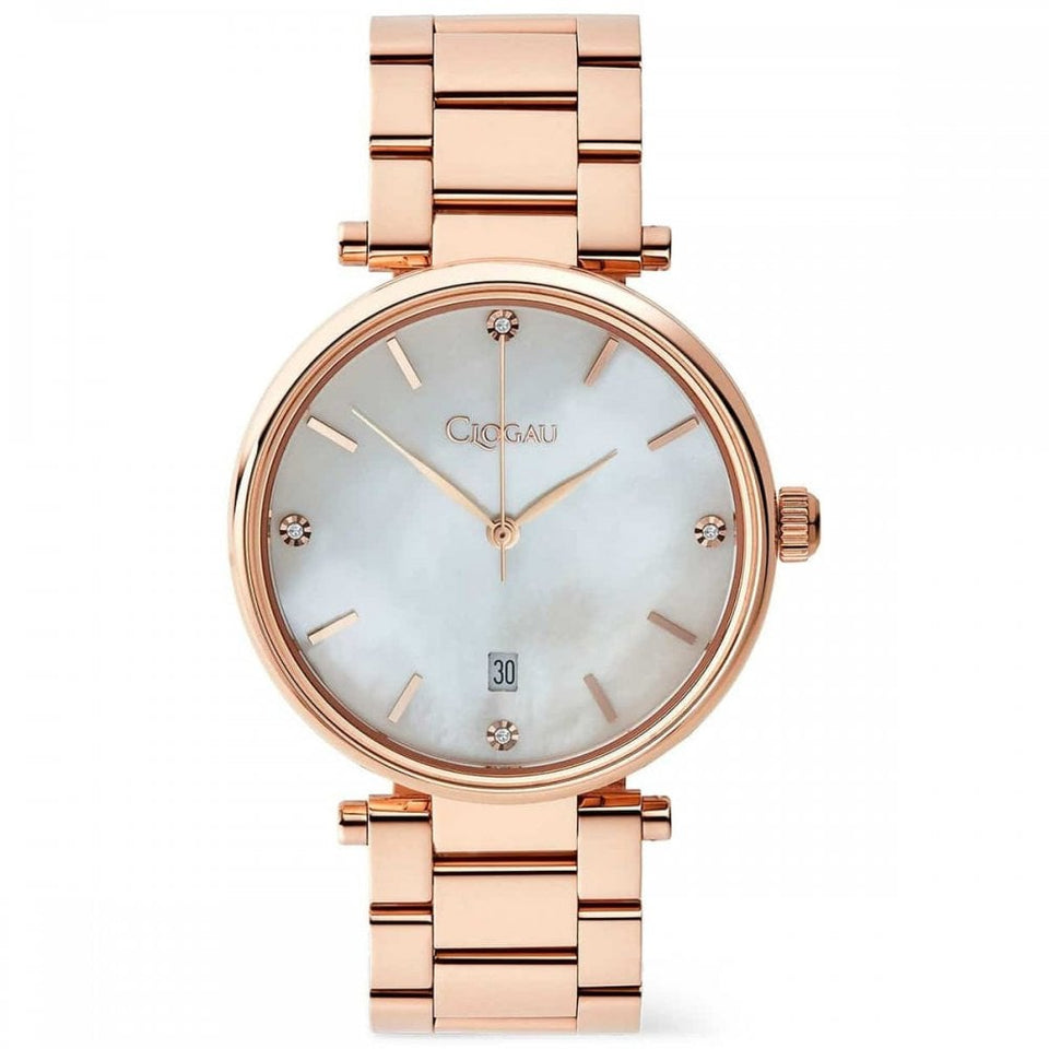 Clogau Ladies Celyn Rose Gold Diamond Set Watch
