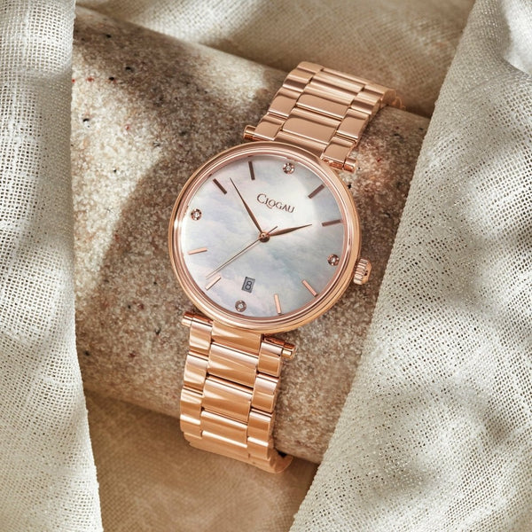 Clogau Ladies Celyn Rose Gold Diamond Set Watch