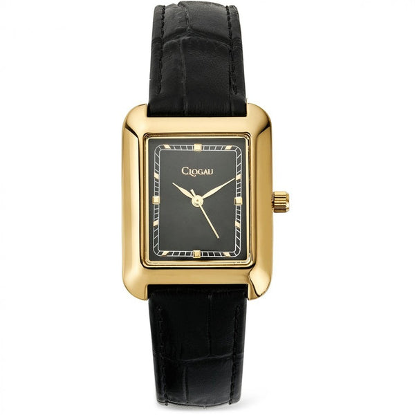 Clogau Ladies Crafnant Black & Gold Watch