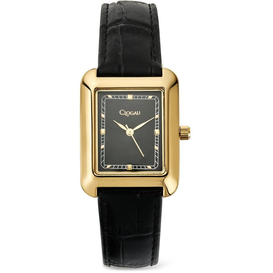 Clogau Ladies Crafnant Black & Gold Watch