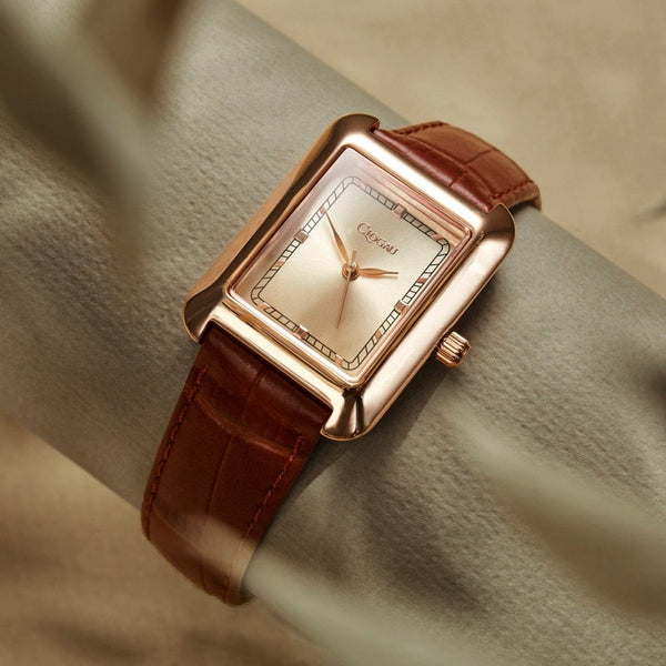 Clogau Ladies Crafnant Brown Leather Strap Watch