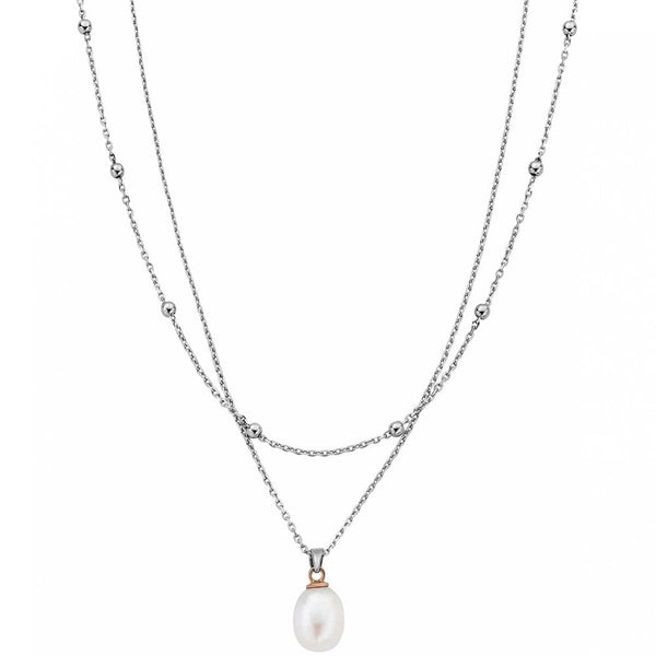 Clogau Ladies Nature's Wonder Beachcomber Layered Necklace with Pearl