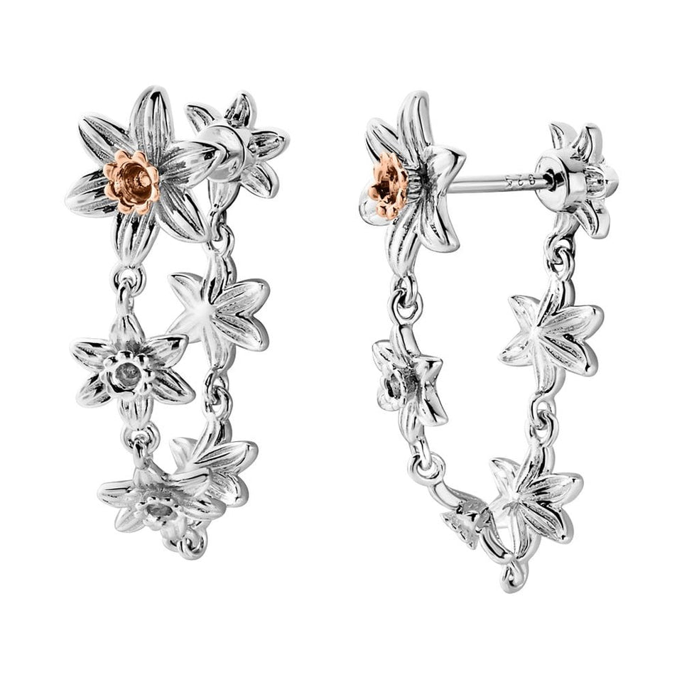 Clogau Ladies Natures Wonder Daffodil Earring Drops