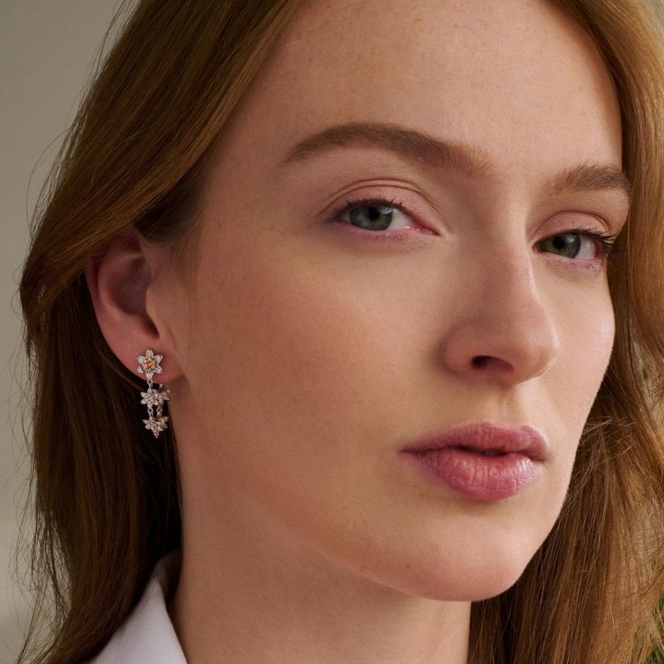Clogau Ladies Natures Wonder Daffodil Earring Drops