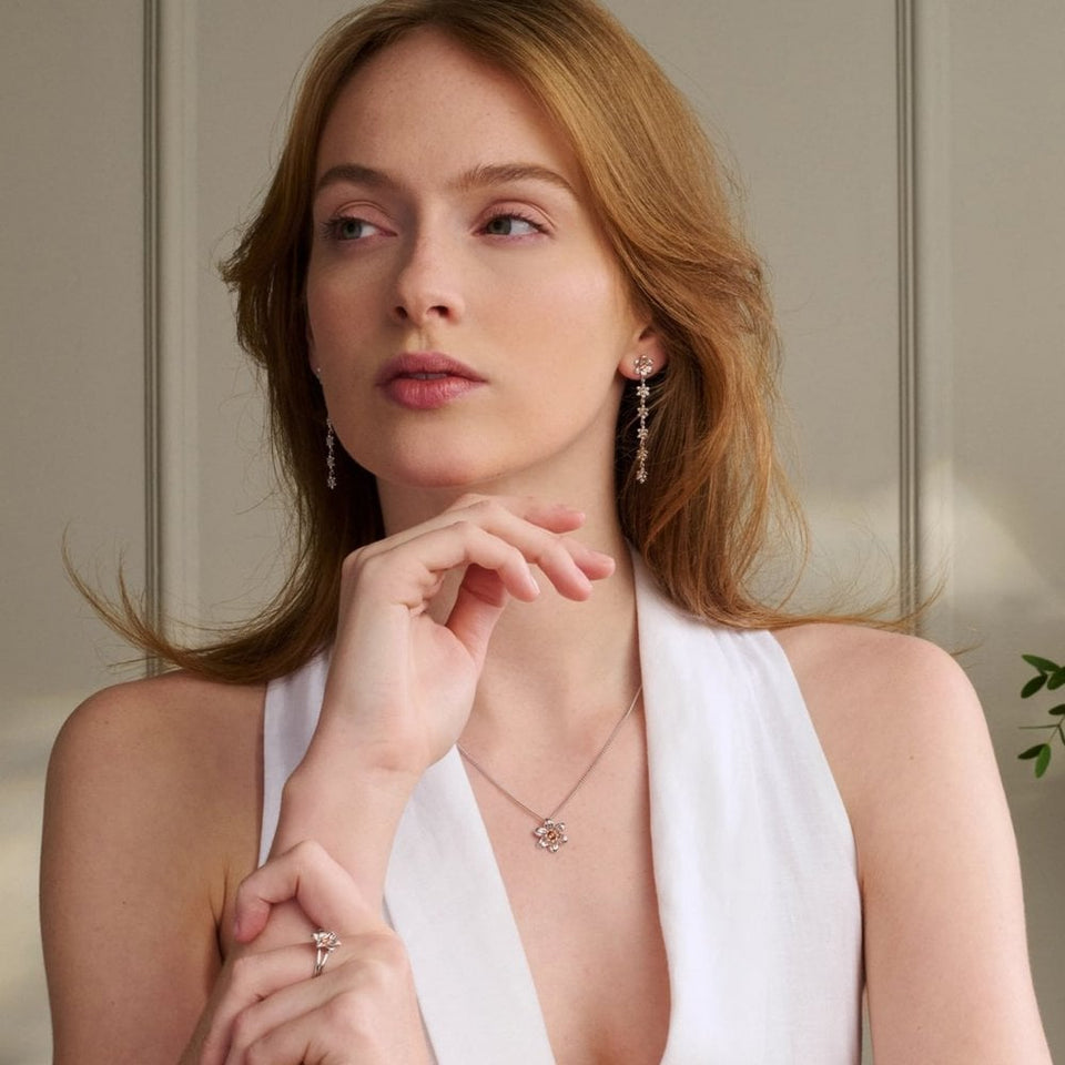 Clogau Ladies Natures Wonder Daffodil Earring Drops