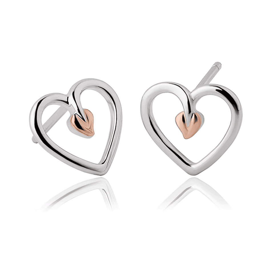 Clogau Large Tree of Life Heart Earrings