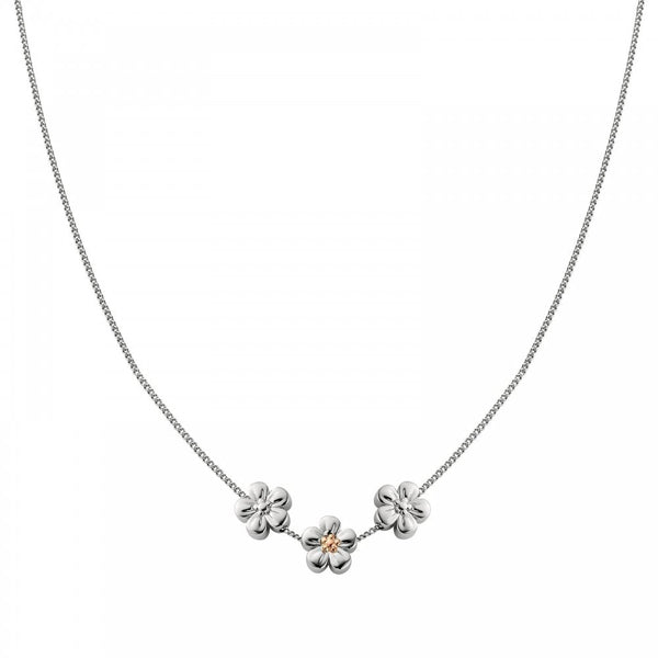 Clogau Nature's Wonder Sterling Silver Forget-Me-Not Adjustable Necklace