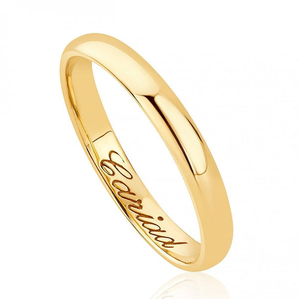 Clogau Promises Solid Yellow Gold 3mm Wedding Ring