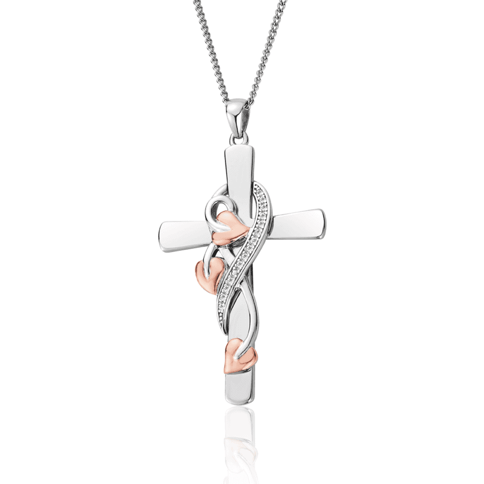 Clogau Tree of Life Cross Vine Necklace