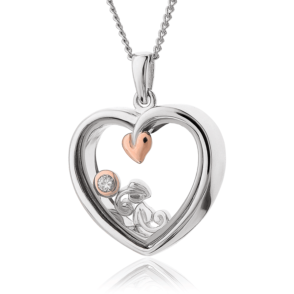 Clogau Tree of Life Heart Inner Charm Necklace