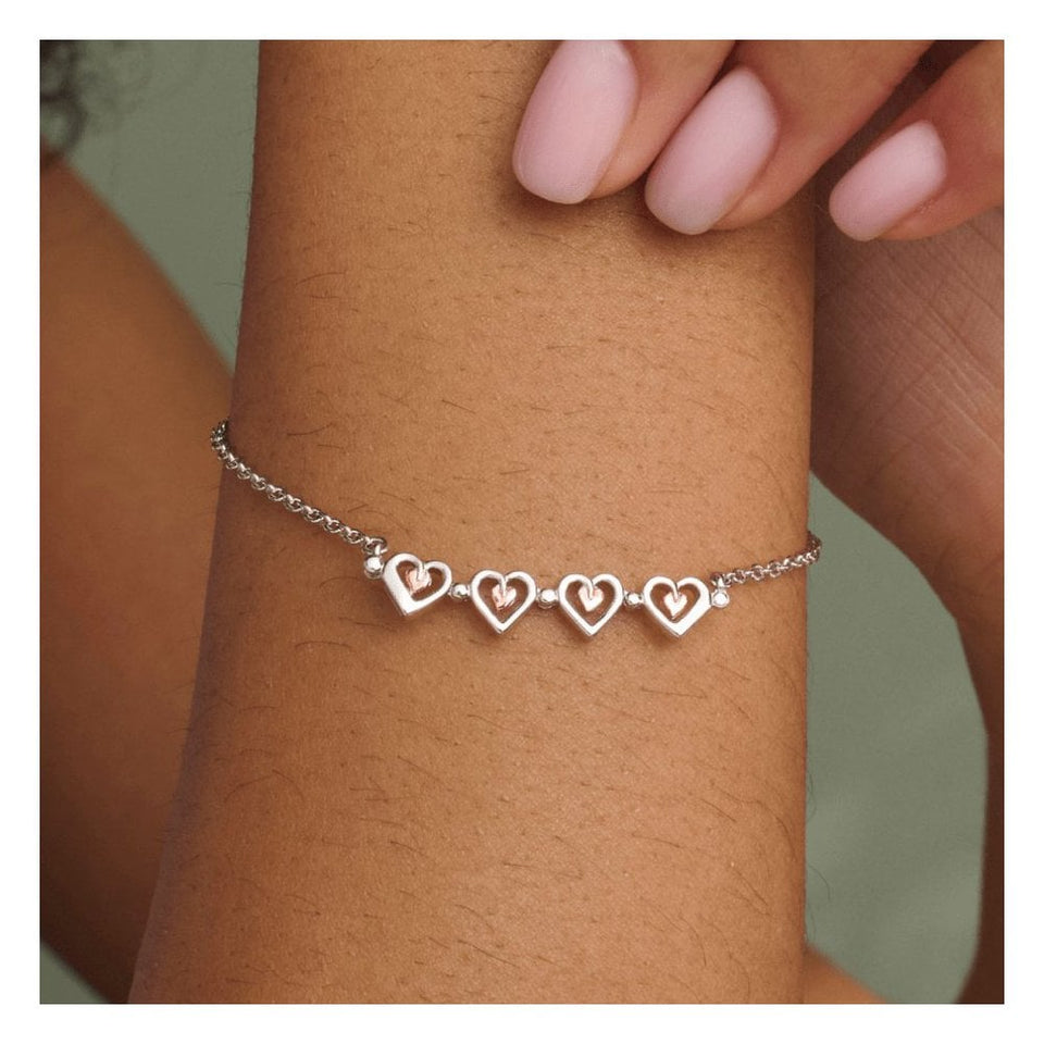 Clogau Tree of Life Silver Heart Bracelet