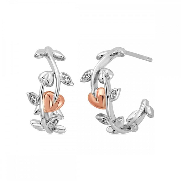 Clogau Vine of Life Half Hoop Earrings