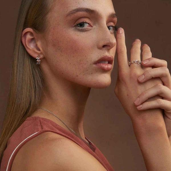 Clogau Vine of Life Half Hoop Earrings