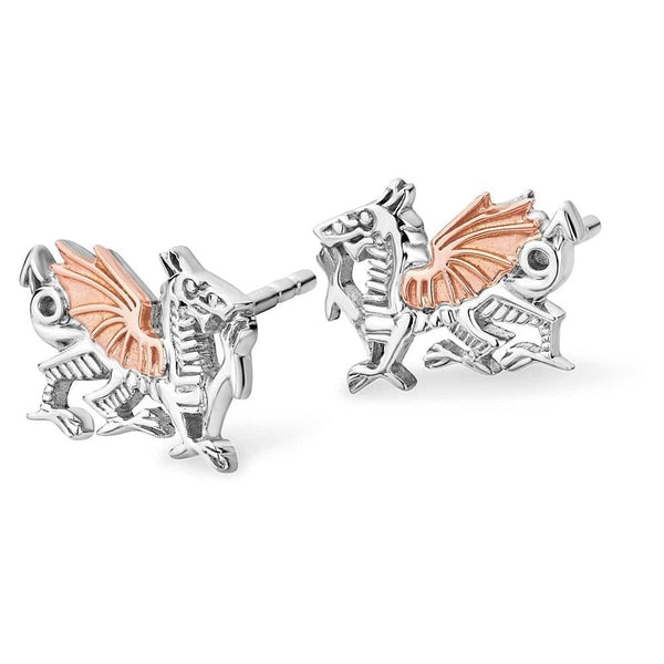 Clogau Welsh Dragon Stud Earrings