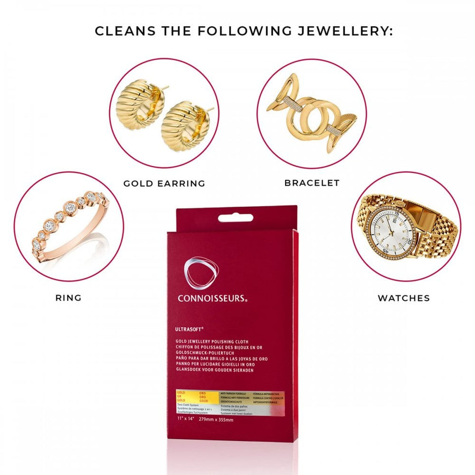Connoisseurs Gold UltraSoft® Jewellery Polishing Cloth