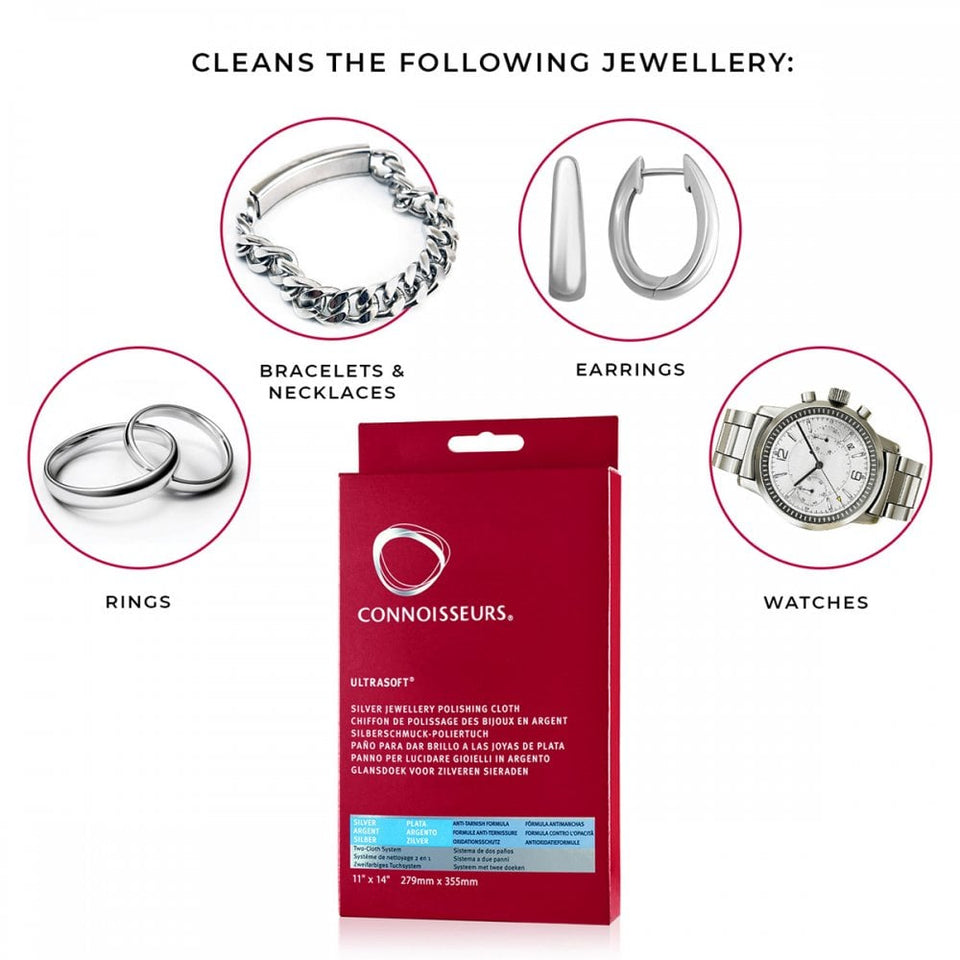 Connoisseurs Silver UltraSoft® Jewellery Polishing Cloth