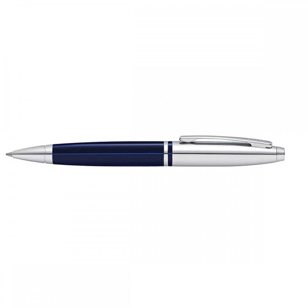 Cross Calais - Chrome & Blue Lacquer Ballpoint Pen