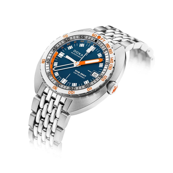 Doxa Men's SUB 250T GMT 40mm Caribbean Watch