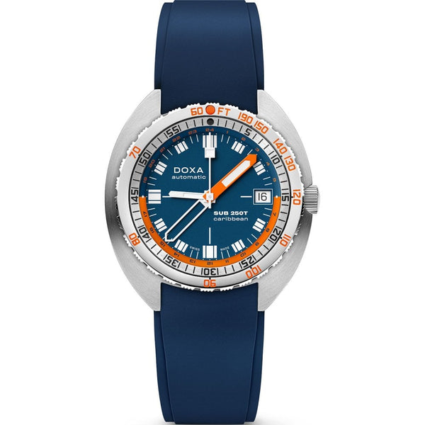 Doxa Men's SUB 250T GMT 40mm Caribbean Watch