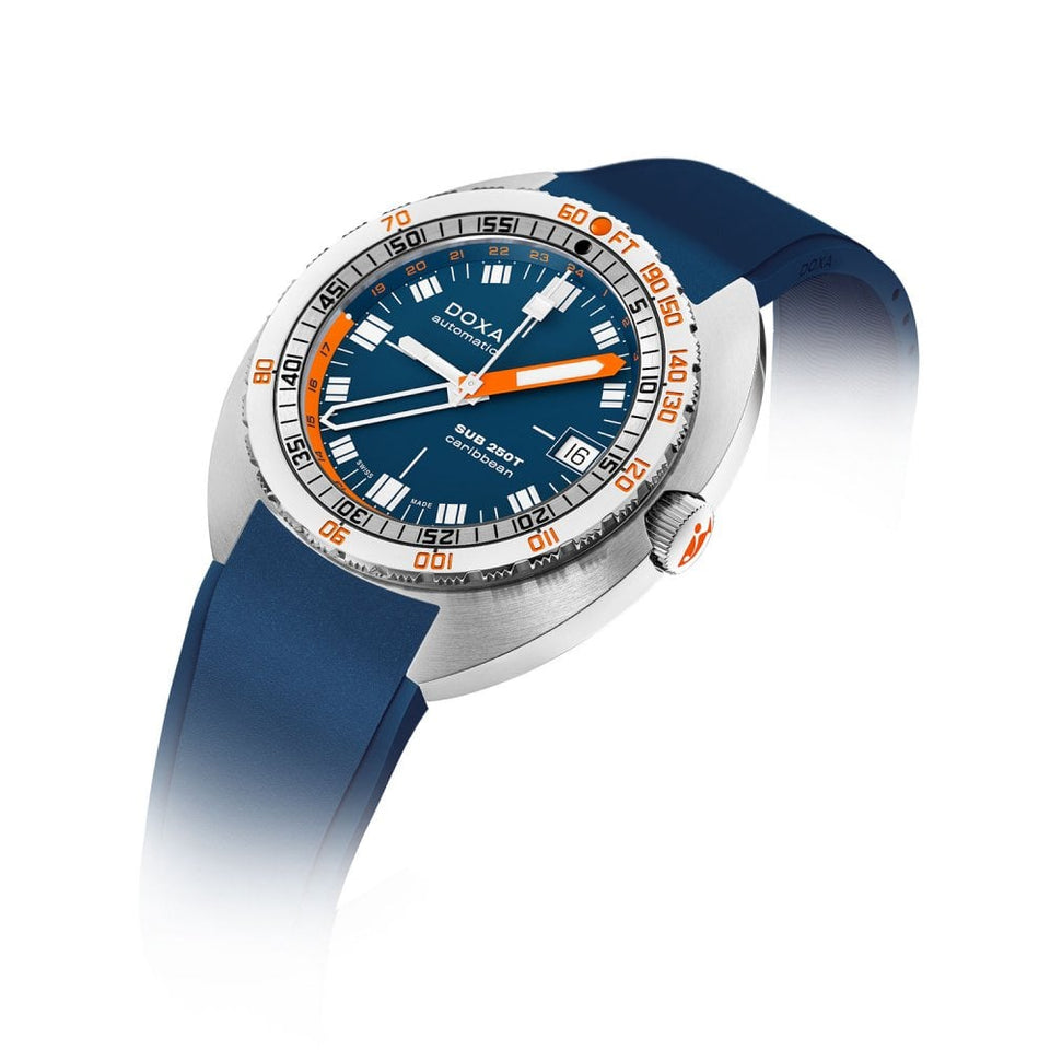 Doxa Men's SUB 250T GMT 40mm Caribbean Watch