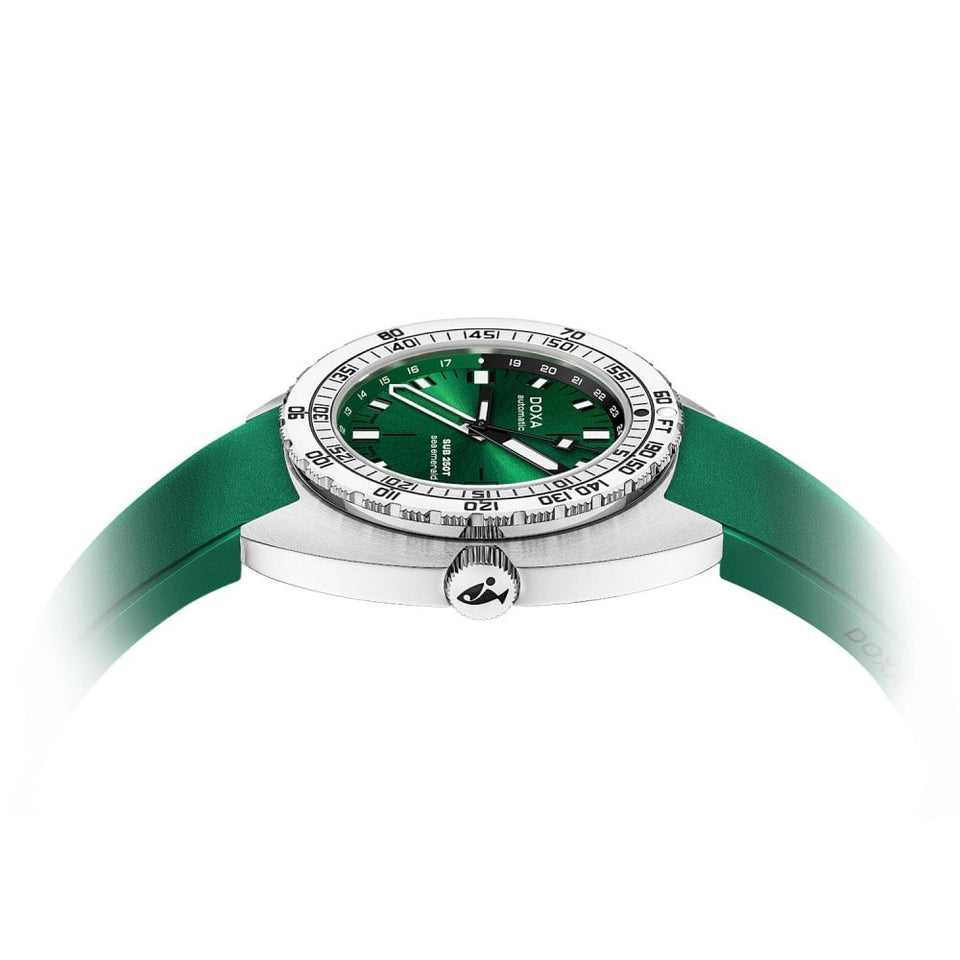 Doxa Men's SUB 250T GMT 40mm Sea Emerald Watch