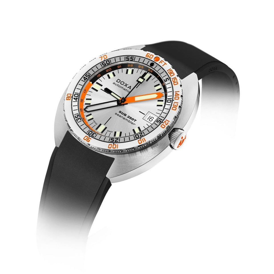 Doxa Men's SUB 250T GMT 40mm Searambler Watch