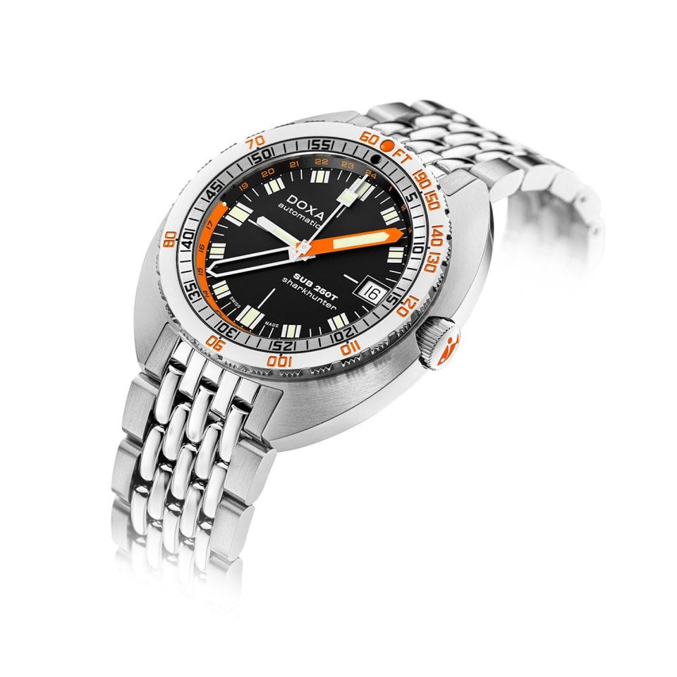 Doxa Men's SUB 250T GMT 40mm Sharkhunter Watch