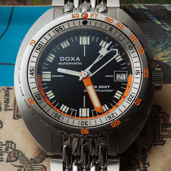 Doxa Men's SUB 250T GMT 40mm Sharkhunter Watch