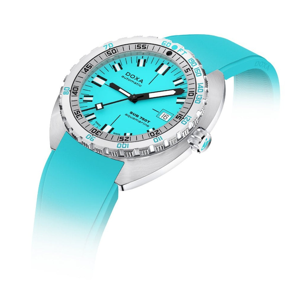 Doxa Men's SUB 750T 45mm Aquamarine Automatic Watch