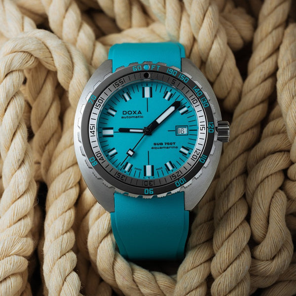 Doxa Men's SUB 750T 45mm Aquamarine Automatic Watch