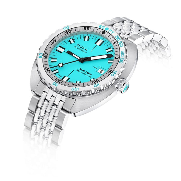 Doxa Men's SUB 750T 45mm Automatic Aquamarine Watch