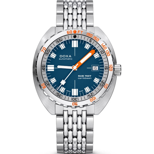 Doxa Men's SUB 750T 45mm Automatic Caribbean Watch