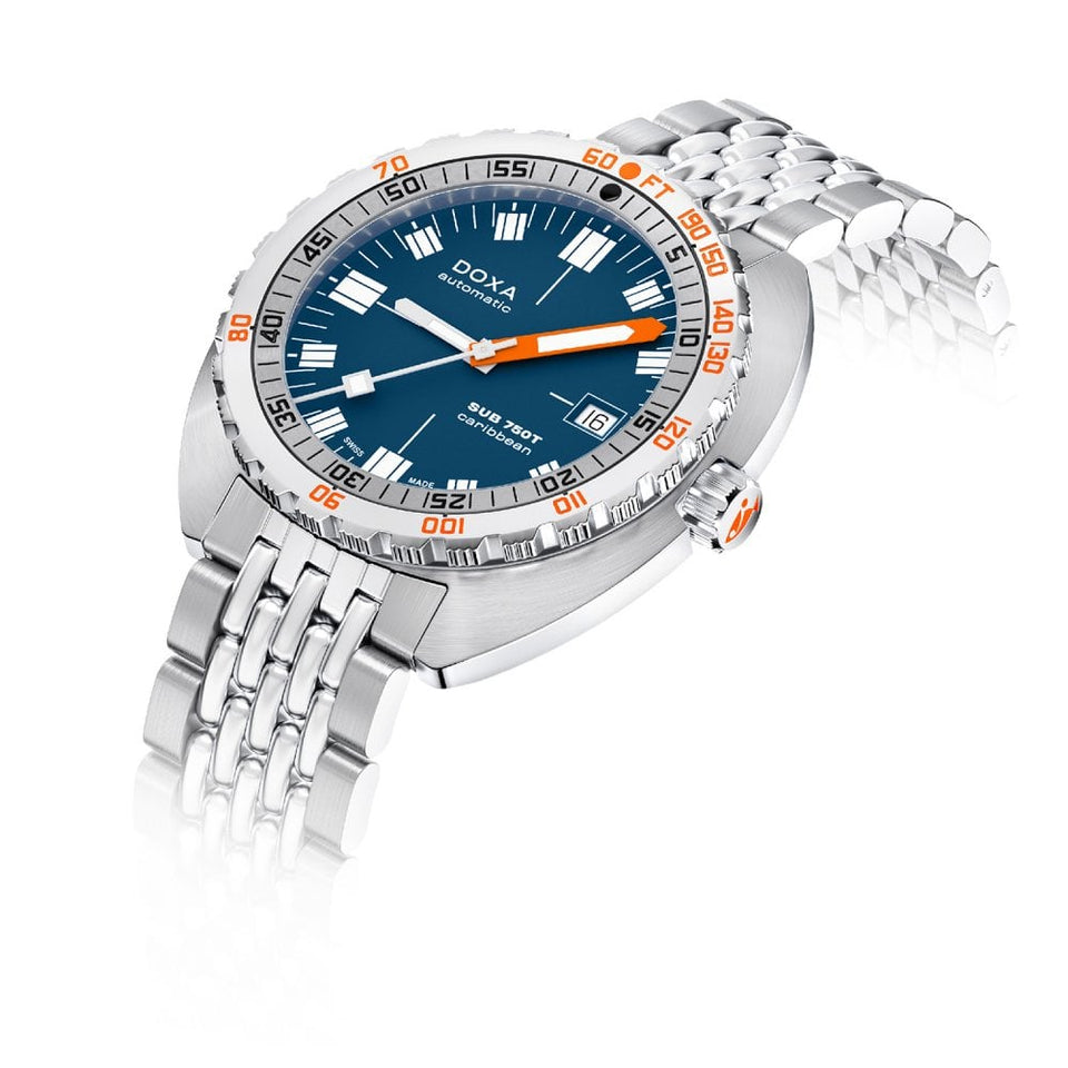 Doxa Men's SUB 750T 45mm Automatic Caribbean Watch