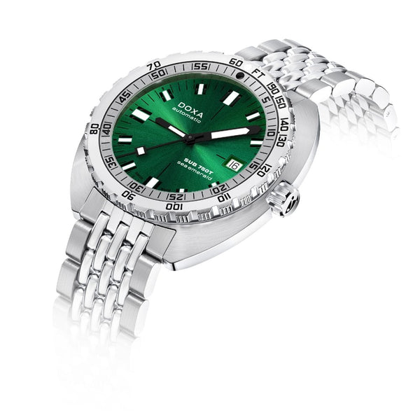 Doxa Men's SUB 750T 45mm Automatic Sea Emerald Watch